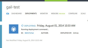 azure waiting for deployment
